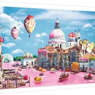 PUZZLE FUNNY CITIES: VENEZA - 1000 PEÇAS, TREFL