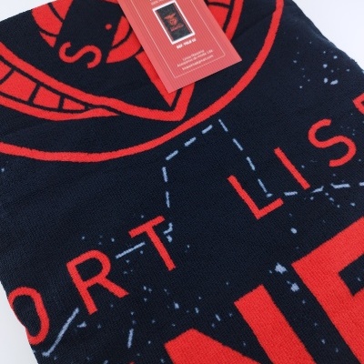 TOALHA 100X180CM MICROFIBRA OFICIAL SPORT LISBOA E BENFICA