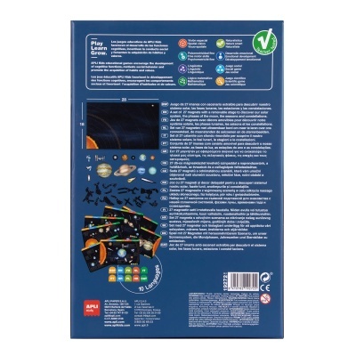 PUZZLE MAGNÉTICO DO SISTEMA SOLAR - 27 PEÇAS, APLI