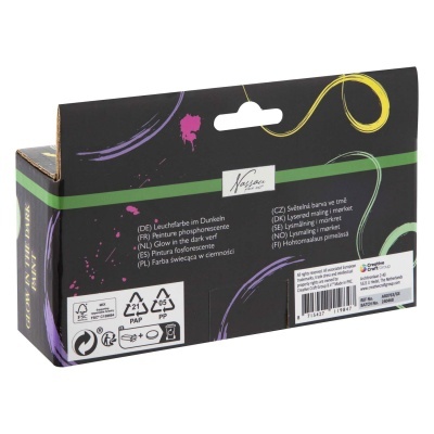 TINTA ACRÍLICA BRILHA NO ESCURO 4X60ML, NASSAU