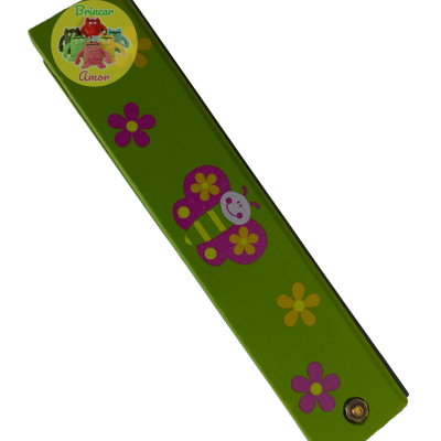 HARMÓNICA INFANTIL EM MADEIRA COLORIDA