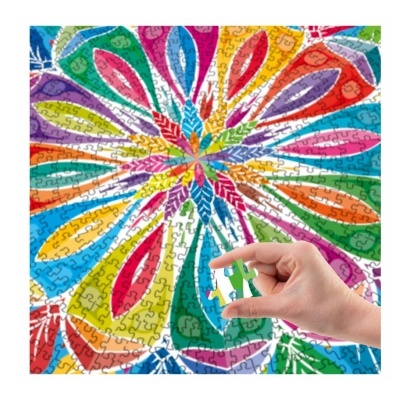 PUZZLE REDONDO 68CM MANDALA 1000 PEÇAS, GRAFIX