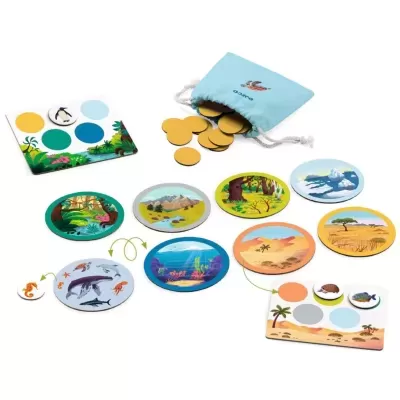 NATURO MONDO - JOGO DE LOTO SOBRE OS ANIMAIS E O SEU HABITAT DJECO NATURO MONDO - JOGO DE LOTO SOBRE OS ANIMAIS E O SEU HABITAT DJECO