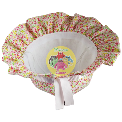 CHAPÉU CRIANÇA COM ELÁSTICO - FLORES