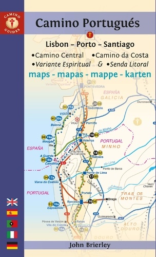 Mapa-guía Camino Portugués (Lisbon - Porto - Santiago)
