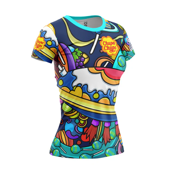 WOMEN'S SHORT SLEEVE SHIRT CHUPA CHUPS SPACE WOMEN'S SHORT SLEEVE SHIRT CHUPA CHUPS SPACE