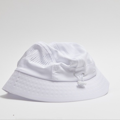 VÅGA FEATHER BUCKET HAT - WHITE / LIGHT GREY