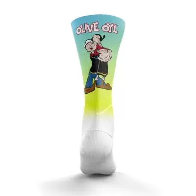 MULTISPORT FUNNY SOCKS HIGH CUT POPEYE & OLIVE