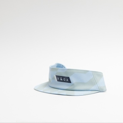 Viseira azul claro com etiqueta preta VÁGA