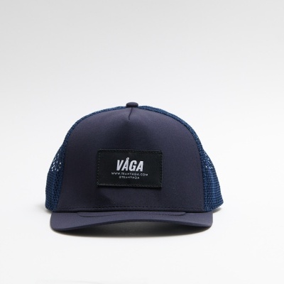 VÅGA OPEN MESH TRUCKER CAP - NAVY BLUE