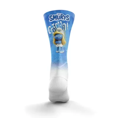 MULTISPORT FUNNY SOCKS HIGH CUT WE SMURF YOU