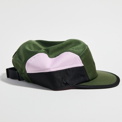 VÅGA CLUB CAP - UTILITY GREEN / BLACK / LIGHT PINK