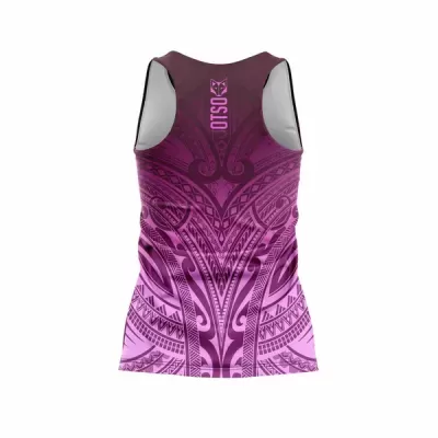 WOMEN'S SINGLET MAORI BORDEAU