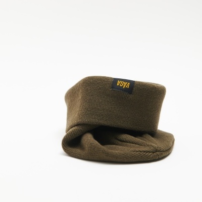 VÅGA FINE RIB BEANIE - UTILITY GREEN
