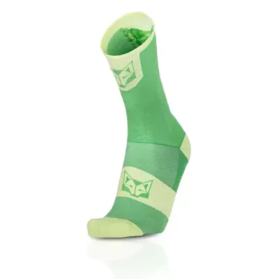 CYCLING SOCKS HIGH CUT APPLE GREEN & LIME CYCLING SOCKS HIGH CUT APPLE GREEN & LIME