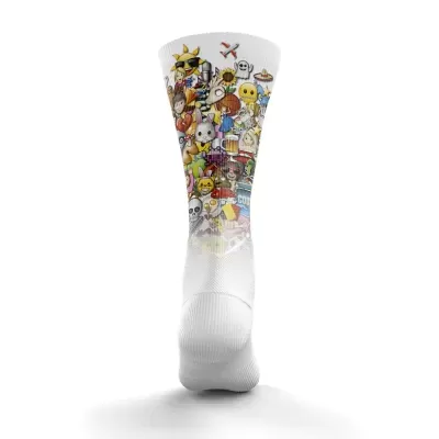 MULTISPORT FUNNY SOCKS HIGH CUT EMOJI BIG WAVE