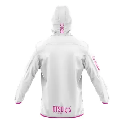 WATERPROOF JACKET WHITE & PINK WATERPROOF JACKET WHITE & PINK