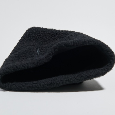 TEDDY FLEECE BEANIE - BLACK