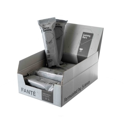 Caixa cinza com tubos prateados de barras de goma