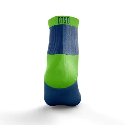 MULTISPORT SOCKS LOW CUT ELECTRIC BLUE & FLUO GREEN
