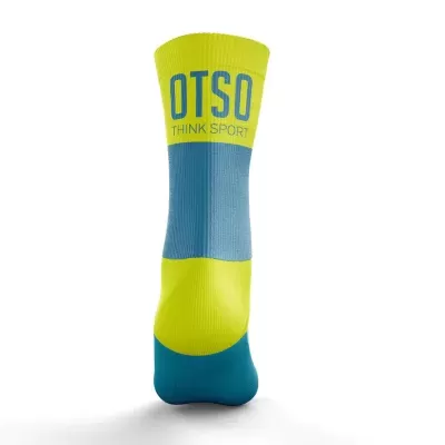 MULTISPORT SOCKS MEDIUM CUT LIGHT BLUE & FLUO YELLOW MULTISPORT SOCKS MEDIUM CUT LIGHT BLUE & FLUO YELLOW