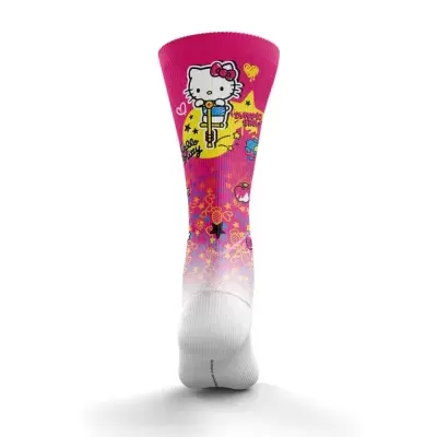 MULTISPORT FUNNY SOCKS HIGH CUT HELLO KITTY SPARKLE