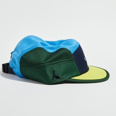 VÅGA CLUB CAP - BRIGHT BLUE / RACING GREEN / BRIGHT YELLOW