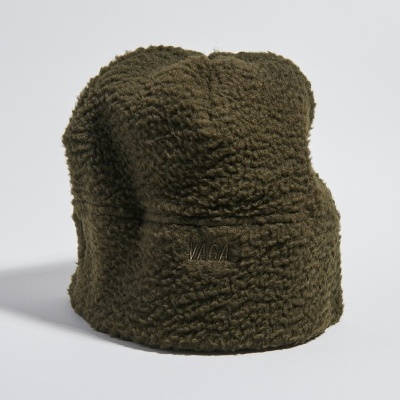 TEDDY FLEECE BEANIE - UTILITY GREEN