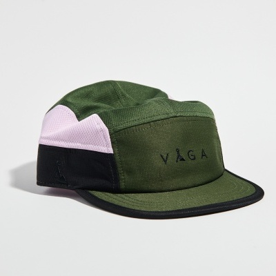 VÅGA CLUB CAP - UTILITY GREEN / BLACK / LIGHT PINK