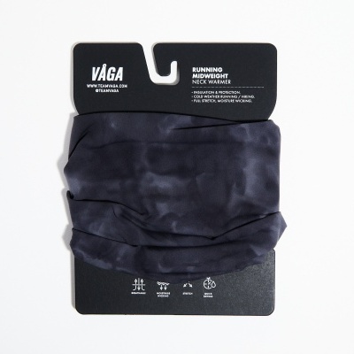 LIGHTWEIGHT NECK GAITER - BLACK / CHARCOAL