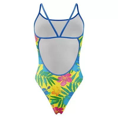 WOMEN'S SWIMSUIT YELLOW FLORAL