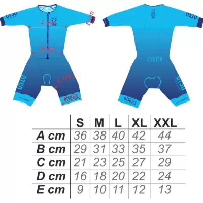 MEN'S TRIATHLON SUIT Light Blue & Electric Blue