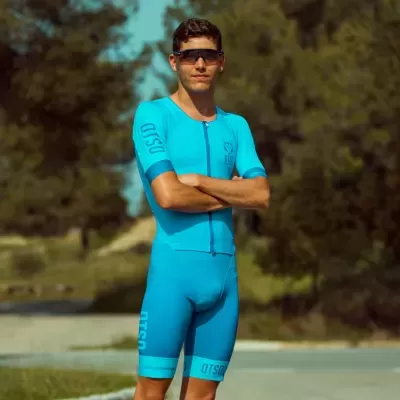 MEN'S TRIATHLON SUIT Light Blue & Electric Blue