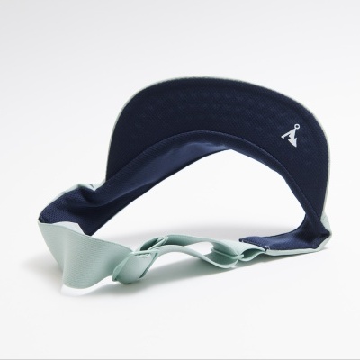 Viseira desportiva azul com parte ajustável cinzento claro