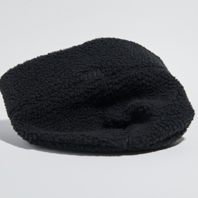 TEDDY FLEECE BEANIE - BLACK