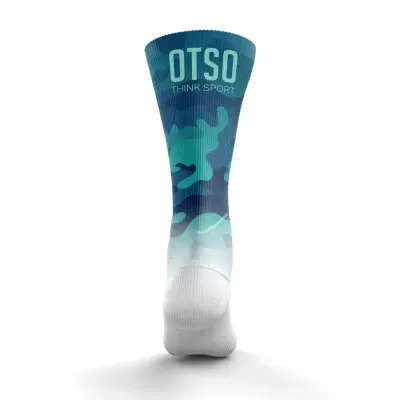 MULTISPORT FUNNY SOCKS HIGH CUT CAMO BLUE