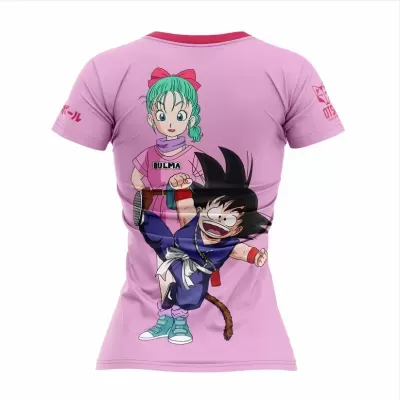 WOMEN'S SHORT SLEEVE SHIRT DRAGON BALL BULMA