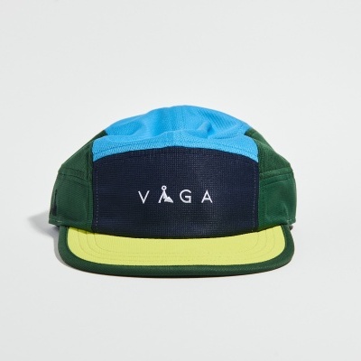 VÅGA CLUB CAP - BRIGHT BLUE / RACING GREEN / BRIGHT YELLOW