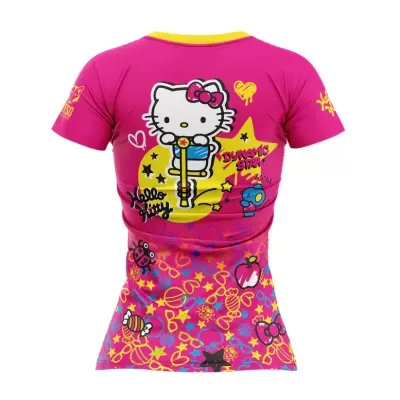 WOMEN'S SHORT SLEEVE SHIRT HELLO KITTY SPARKLE