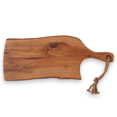 Tábuas de corte ou servir de madeira com alça e corda