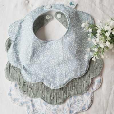 Pack babetes flor azuis