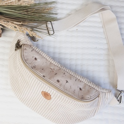 Bolsa cintura bombazine cru