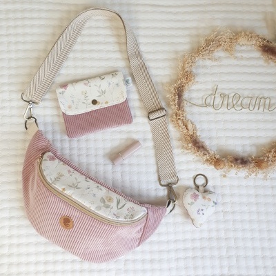 Bolsa cintura bombazine rosa