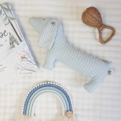 Cãozinho waffle azul