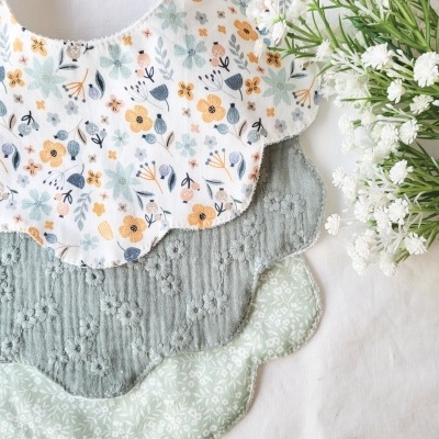 Pack babetes flor verdes