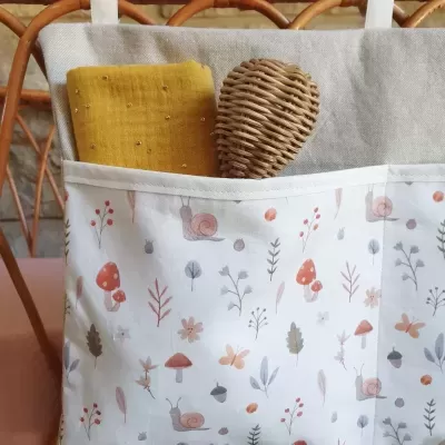 Organizador de berço caracóis