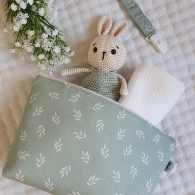 Necessaire Primavera verde oliva