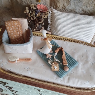 Capa muda fraldas patinhos