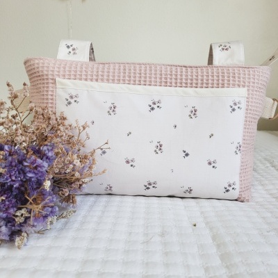 Mala organizadora de carrinho floral minimal