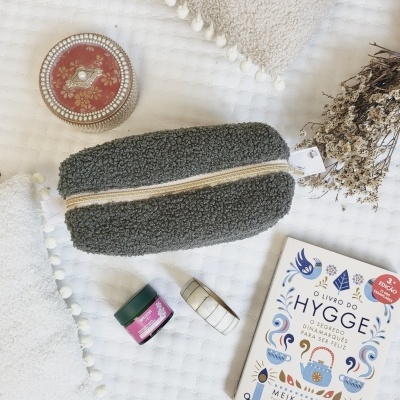 Necessaire box teddy verde seco